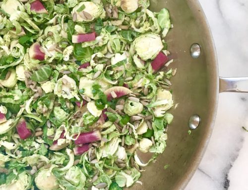 Brussel Sprout and Sunflower Seed Medley In Less Than 10 Minutes