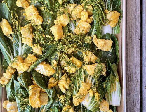 Turmeric, Ginger and Dill Wild Cod + Bok Choy Sheet Pan